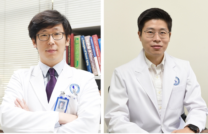 아주대병원 신경과 이성준, 김민 교수. (사진=아주대병원 제공)