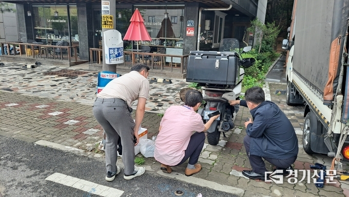 양주시는 27일 옥정·고읍신도시 일원에서 ‘불법 오토바이 일제단속’을 실시했다. (사진=양주시 제공)
