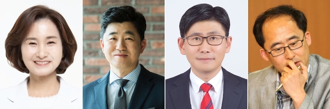 왼쪽부터 이행숙 정무부시장, 고주룡 대변인, 박병일 비서실장, 류권홍 시정혁신단장 내정자. ( 사진 = 유정복 인수위 제공 )