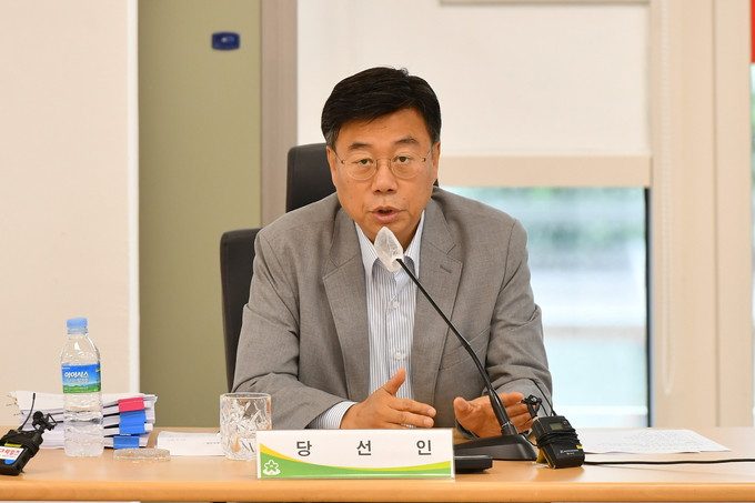 신상진 당선인이 최종 보고회에서 발언하고 있다. (사진=성남시 제공)