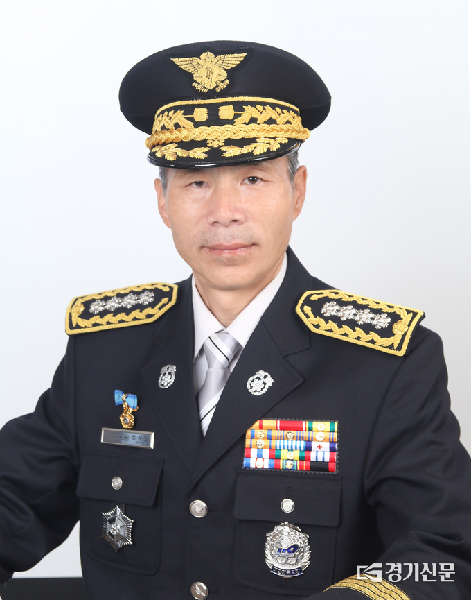 신임 정상권 양주소방서장 취임식이 1일 소방서에서 개최되었다. (사진=양주소방서 제공)