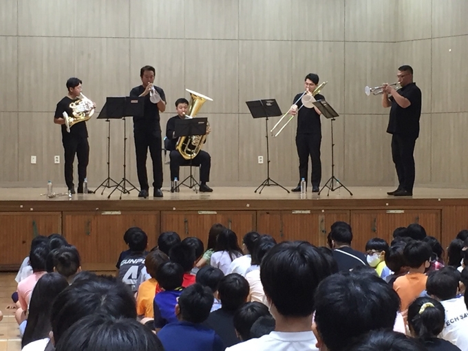 군포초 문화나눔 콘서트 모습. (사진=군포초 제공)