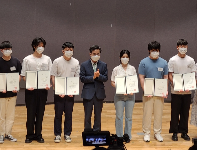 김동연 경기도지사가 11일 경기도청 대강당에서 열린 제11회 인구의 날 기념식에 참석했다. (사진=김기웅 기자)