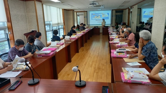 오산시 명예 사회복지 공무원 역량강화 순회교육 실시장면(사진=오산시 제공)