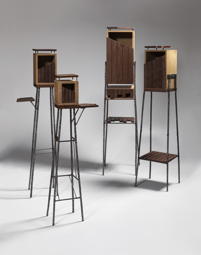 배나현, Wood meet iron, 163x300x300, 목공예, 용접, 2021. (사진=경기문화재단 제공)