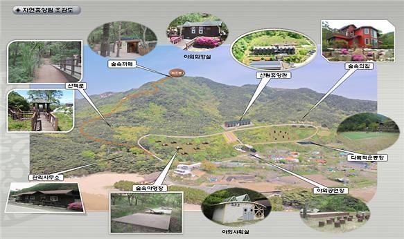 인천 옹진군 덕적도 자연휴양림 조감도. ( 사진 = 옹진군 제공 )