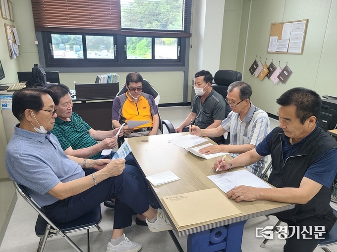 성남시민버스 비상대책위원회 모습. (사진=임석규 기자)