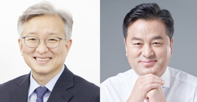 (왼쪽) 권칠승(화성병) 의원과 임종성(광주을) 의원 (사진=연합뉴스 제공)