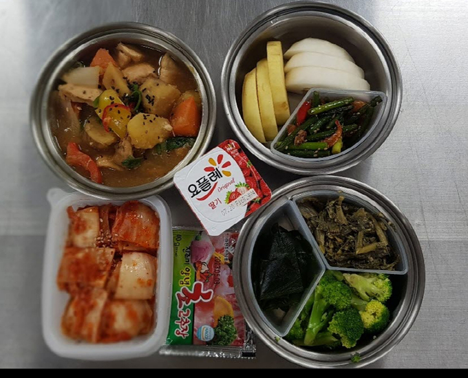  탈시설·재가 장애인에게 제공하는 도시락 주 3회 중 1회분 반찬. (사진=성남시 제공)