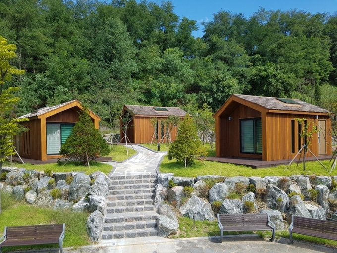  오산시 세교동에 위치한 꿈두레도서관 독서 캠핑장 전경모습(사진=오산시 오산꿈두레도서관 제공)