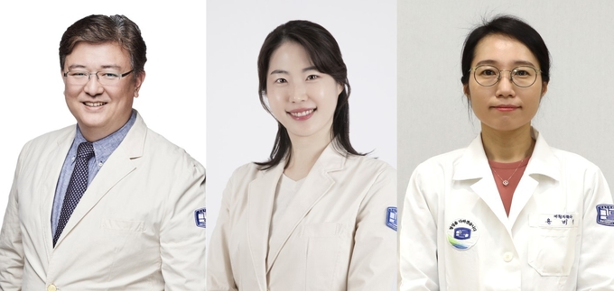(왼쪽부터)성빈센트병원 재활의학과 임성훈·유연지·윤미정 교수. (사진=성빈센트병원 제공)