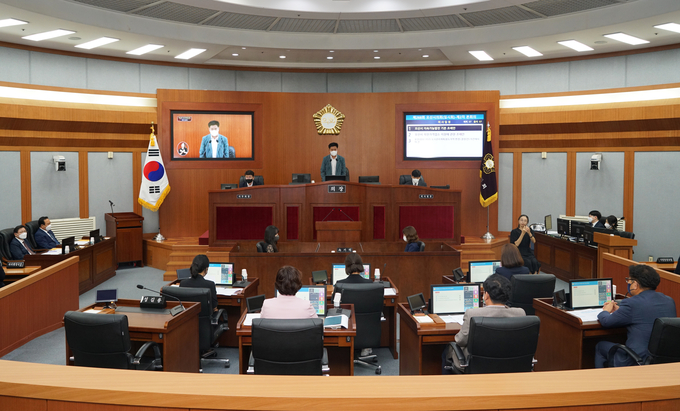 오산시의회, 제268회 임시회 폐회 장면(사진=오산시의회 제공)
