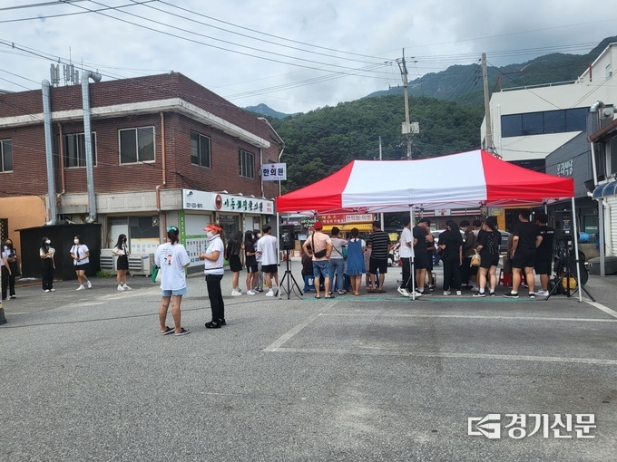 이동면 장암리 3.8 옛 장터에서 '다마켓'이 열리고 있다. (사진=포천시 제공)