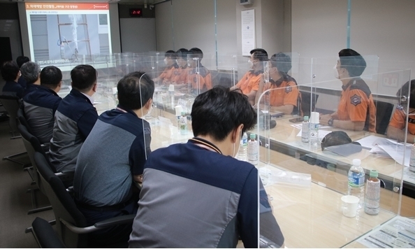 민관협력 현장 소통 간담회가 진행중이다. (사진=성남소방서 제공)