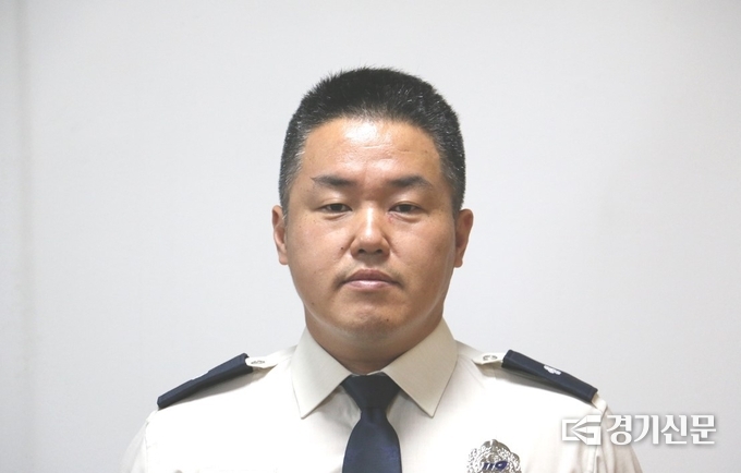 의정부 흥선119안전센터에서 근무하는 양성일 소방위. 9사진=포천소방서 제공)
