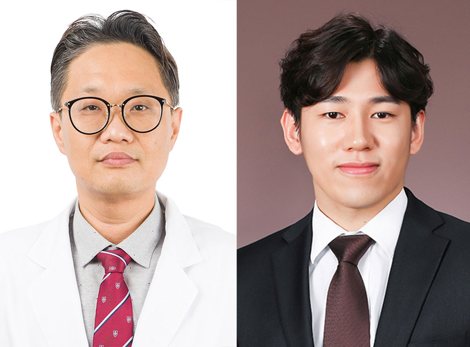 (왼쪽부터)고려대안산병원 이비인후과 최준 교수, 박동현 전공의. (사진=고려대안산병원 제공)