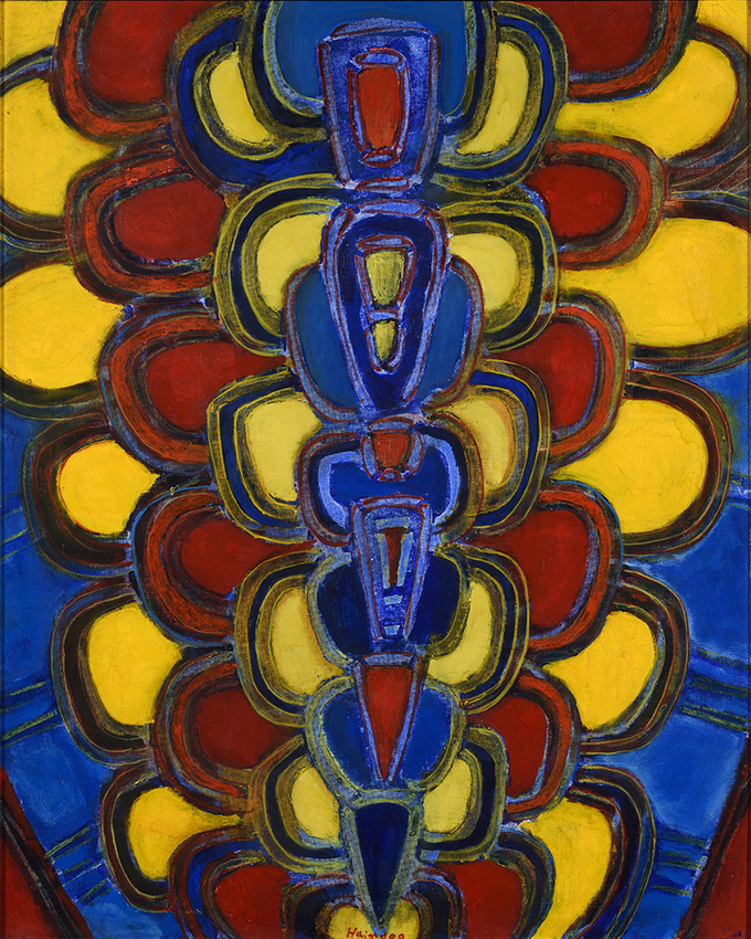 하인두, 만다라(曼多羅), 1977, 캔버스에 유채, 100X80cm, 유족소장. (사진=양평군립미술관 제공)