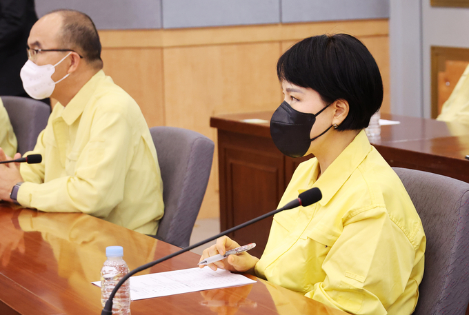전현희 국민권익위원장이 지난 2일 정부서울청사에서 을지연습 준비보고 회의를 하고 있다. (사진=연합뉴스 제공)