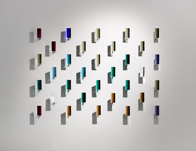 신봉철, 겨울숲(Winterwald), 2021, 118x168x10cm, glass. (사진=구하우스 미술관 제공)