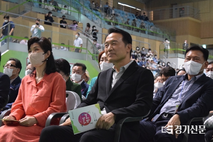  임태희 경기도교육감이 취임식 겸 진행된 경기교육 소통콘서트에 참석했다. (사진=정창규 기자)