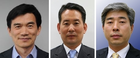 왼쪽부터 이재환 서부서장, 이재홍 계양서장, 신윤균 연수서장. ( 사진 = 인천경찰청 제공 )