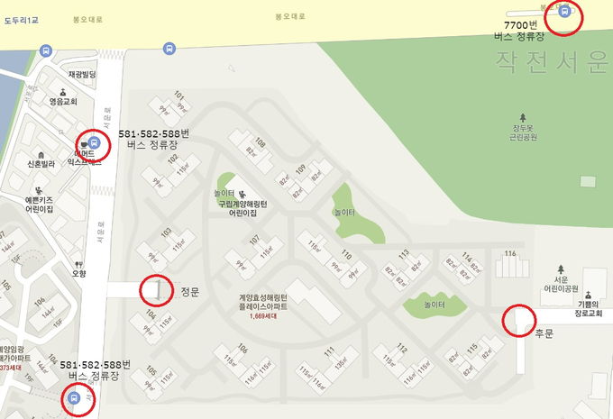 인천 계양구 헤링턴플레이스 아파트 지도. ( 출처 = 카카오맵 갈무리 )