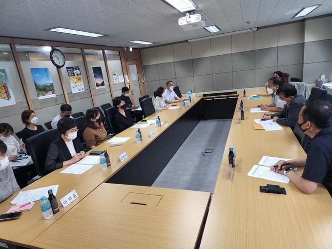 지난달 27일 진행된 2022 경기도-시군(김포, 고양, 파주)-공사 정책간담회. (사진=경기관광공사 제공)