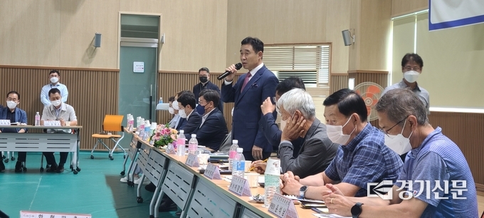 백영현 포천시장이 인사말을 하고 있다. (사진=문석완 기자)