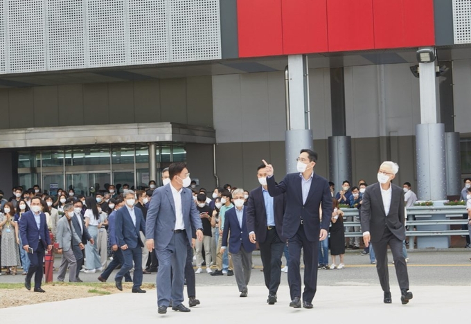 이재용 삼성전자 부회장이 지난 19일 경기 용인 삼성전자 기흥 반도체 R&D단지 기공식에 참석했다. (사진=삼성 뉴스룸)