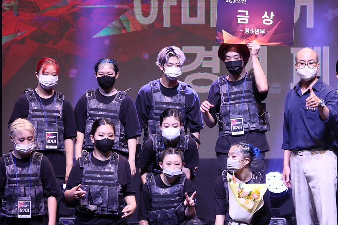 21일 제2회 힙합 로그인 인천에서 청소년부 금상을 수상한 노립. ( 사진 = SIKM 제공 ) 