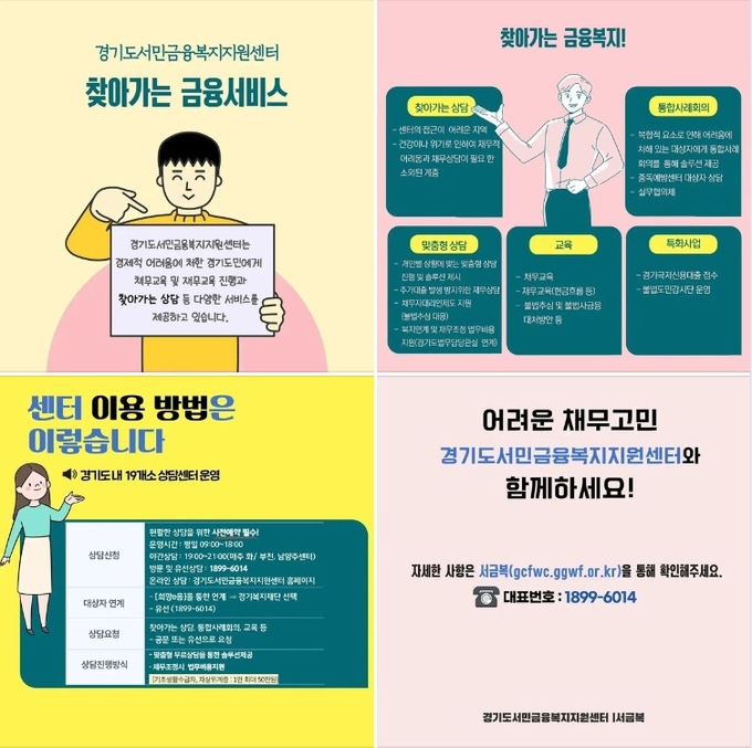 경기도 서민금융복지지원센터 찾아가는 채무상담 홍보 포스터. (사진=경기도 제공)