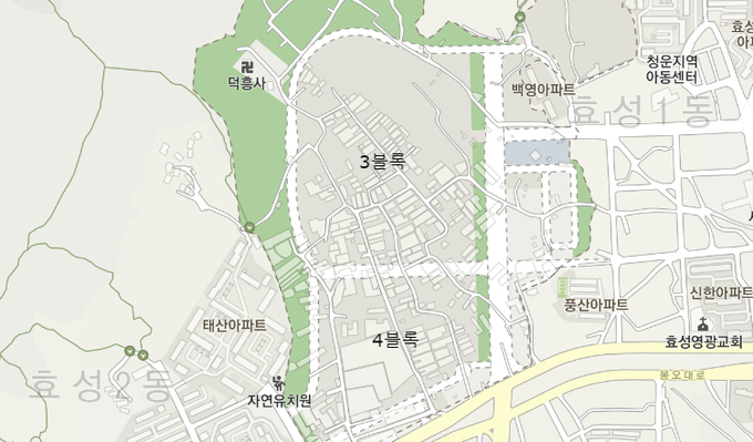 인천시 계양구 효성구역 도시개발사업 3블록과 4블록 위치. ( 사진 = 카카오맵 갈무리 )