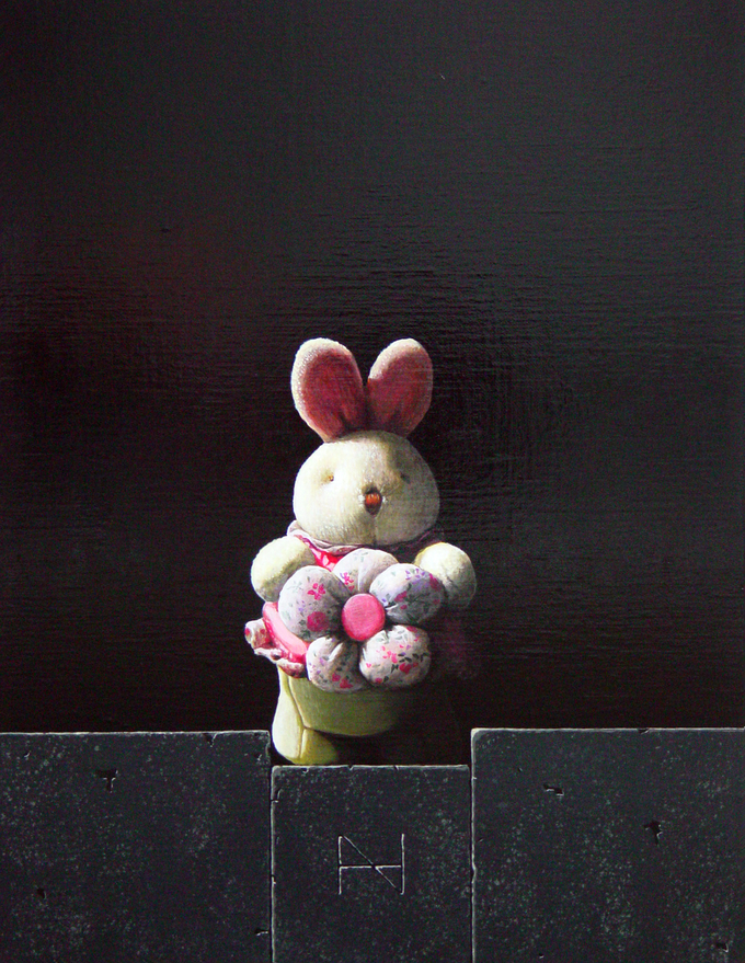 송형노, present of rabbit, oil on canvas, 53x41㎝, 2008. (사진=수호갤러리 제공)