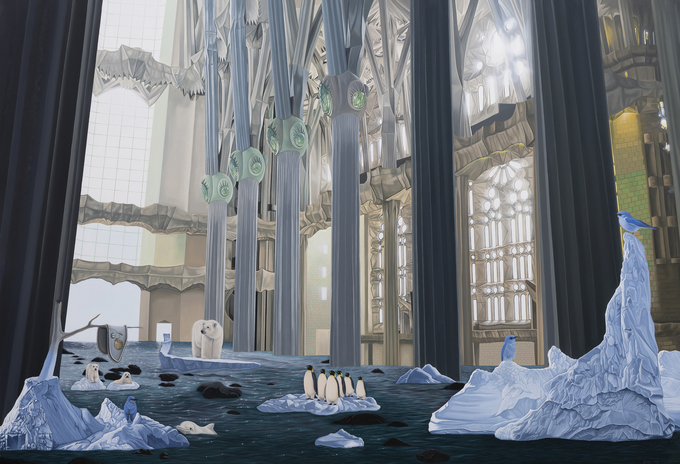 정성원, Antic and Utopia, oil on canvas, 2022. (사진=수호갤러리 제공)