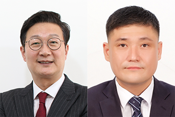 왼쪽부터 손범규 전 SBS 아나운서, 전상혁 전 자유한국당 인천시당 청년위원장.