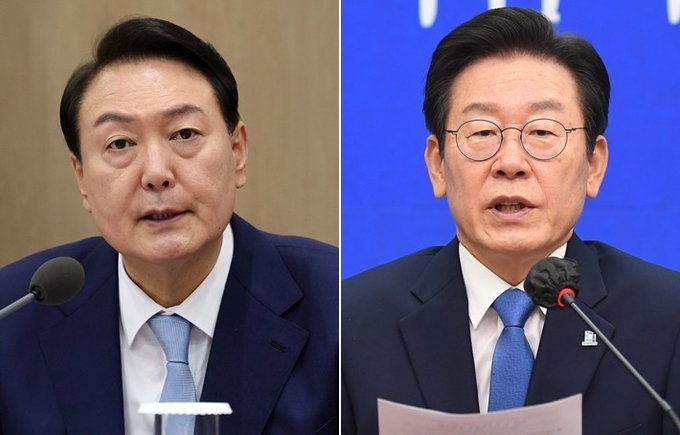 윤석열 대통령과 더불어민주당 이재명 대표. (사진=연합뉴스)