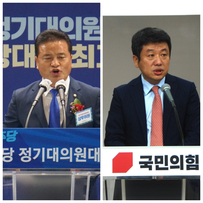 임종성 더불어민주당 경기도당위원장-유의동 국민의힘 경기도당위원장. (사진=민주당‧국민의힘 도당 제공)