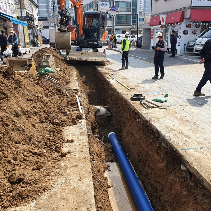 상수도 급수공사(사진=고양시 제공)