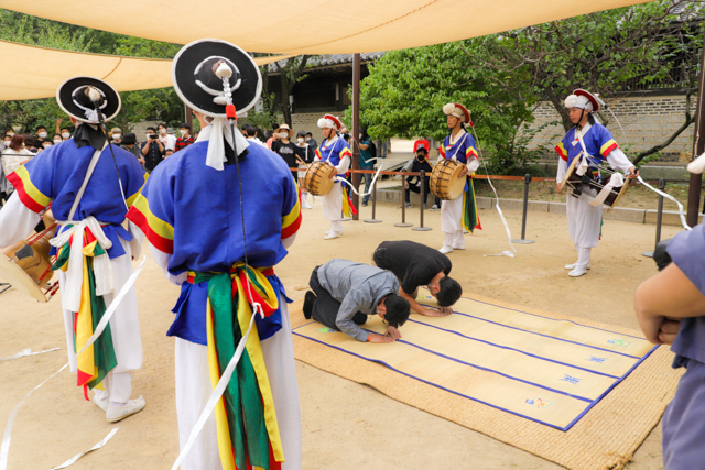 성주고사 재현 장면. (사진=한국민속촌 제공)