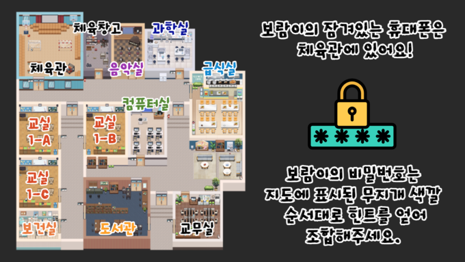 송우중학교 생명사랑교육에 사용된 메타버스 화면. (사진=송우중학교 제공)