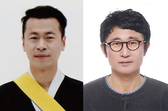 사진 왼쪽부터 문화상 문화부문 수상자 박창배씨, 문화상 예술부문 수상사 김주익씨.(사진=용인시 제공)