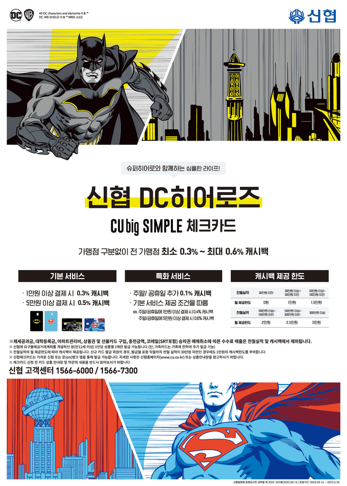 신협 ‘큐빅 심플(CUbig SIMPLE) 캐릭터형 체크카드’ 포스터. (사진=신협중앙회 제공)