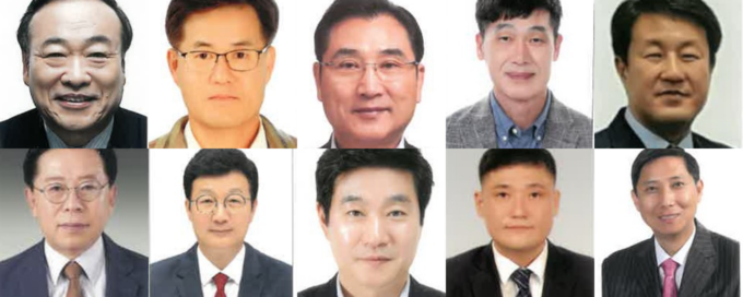 왼쪽부터 시계 방향으로 유필우 정책특보 겸 시정자문단장, 서준석 시민소통특보 겸 시민통합추진단장, 김세현 대외경제특보 겸 대외협력단장, 신현기 안보특보 겸 외교안보자문단장, 진재광 대외협력특보, 도윤호 대외협력특보, 손범규 홍보특보, 박세훈 홍보특보, 전상혁 청년문화특보, 양순호 갈등관리 분야 일반임기제 공무원 임용예정자. ( 사진 = 인천시 제공 ) 