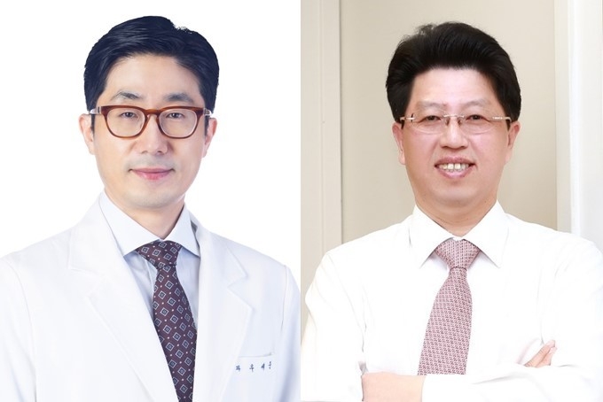 안과 우세준 교수(사진 왼쪽)·정신건강의학과 김기웅 교수. (사진=분당서울대병원 제공)