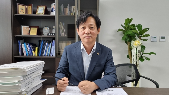 경기도의회 박세원(화성3) 더불어민주당 의원. (사진=허수빈 기자)