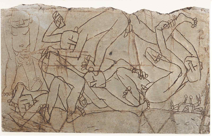 이건희컬렉션 한국근현대미술 특별전 주요 전시품 중 하나인 이중섭 작가의 오줌싸는 아이(1950년대). (사진=국립현대미술관 제공)