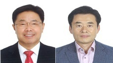 사진 왼쪽부터 시민사회 부문 박용구, 지역발전 부문 신우현씨.(사진=군포시 제공)