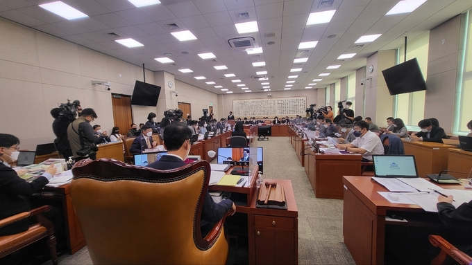 6일 국회 법제사법위원회는 서울 여의도 국회 본관에서 법무부를 대상으로 한 국정감사를 진행했다. (사진=김한별 기자)