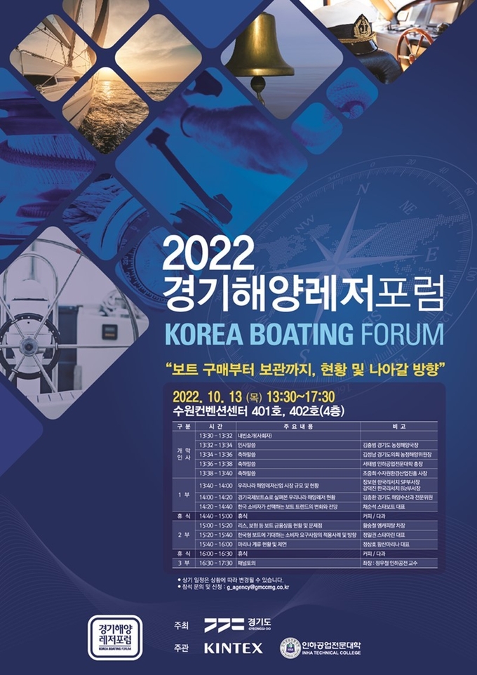 2022 경기해양레저포럼 행사 포스터. (사진=경기도 제공)
