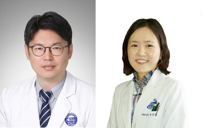 혈액종양내과 전홍재(사진 왼쪽), 소화기내과 하연정 교수. (사진=분당 차병원 제공)